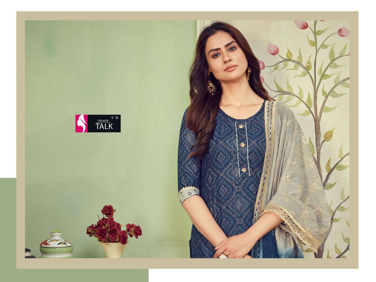 Ft Cherry 1 Latest Fancy Designer Ethnic Wear Rayon Foil Printed  Ready Made Salwar Suit Collection
