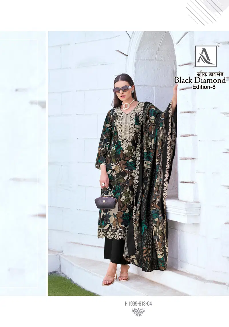 Black Diamond 8 By Alok Suit Rayon Printed Dress Material Wholesale Price In Surat
