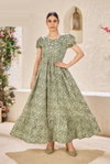 Ctz Narayani Crepe Poly Cotton Fancy Gown Wholesale Market In Surat