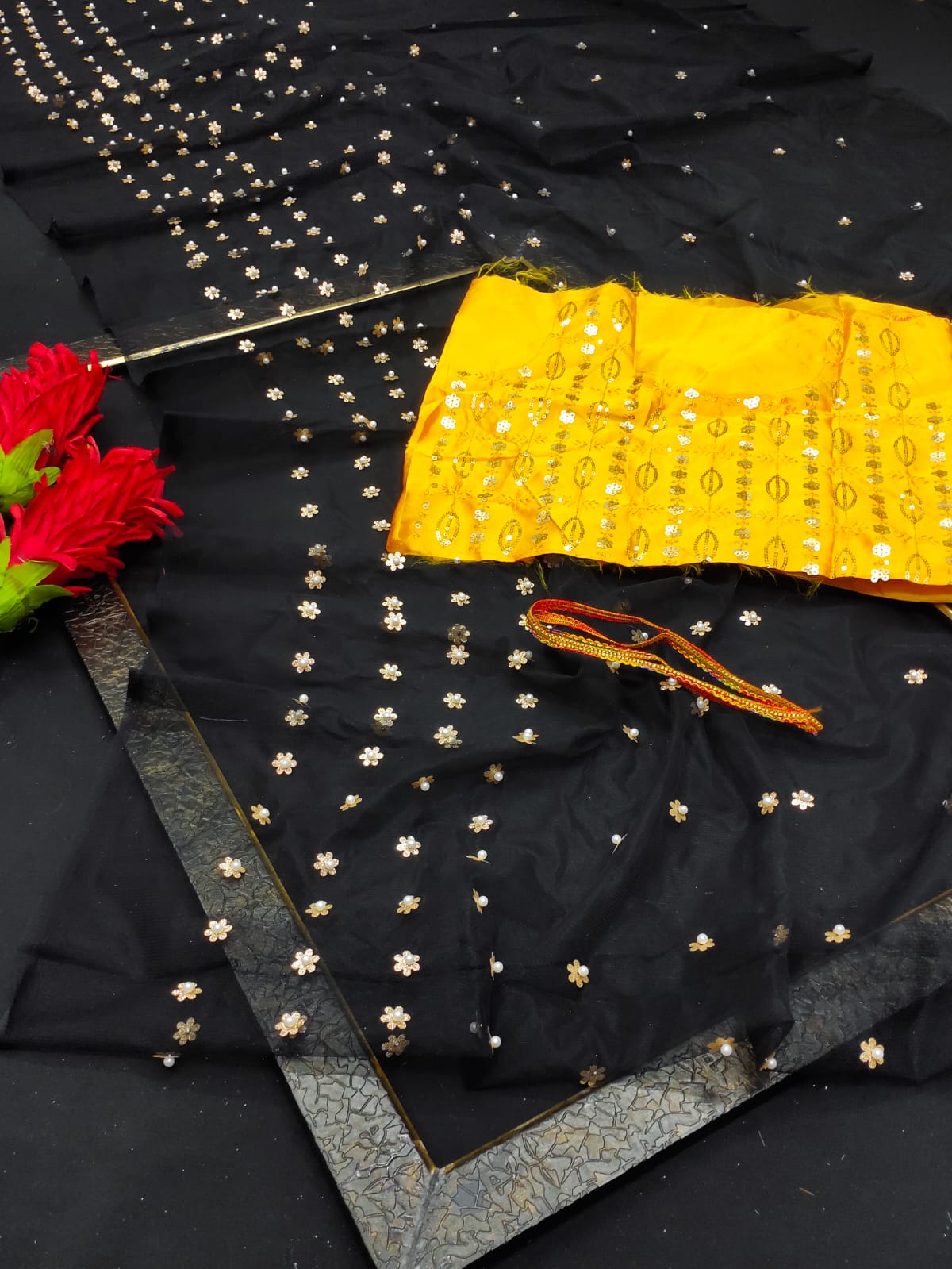 BT 1158 Designer Embroidery Butterfly Net Saree Manufacturers