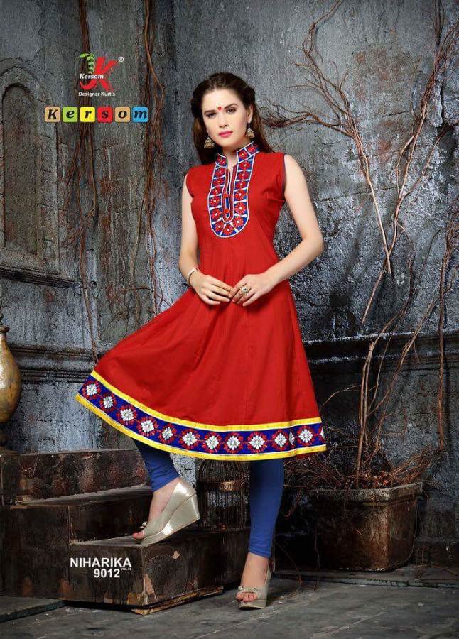 Kersom Niharika 9 Latest Designer Anarkai Kurti With Beautiful Neck Designs And Work