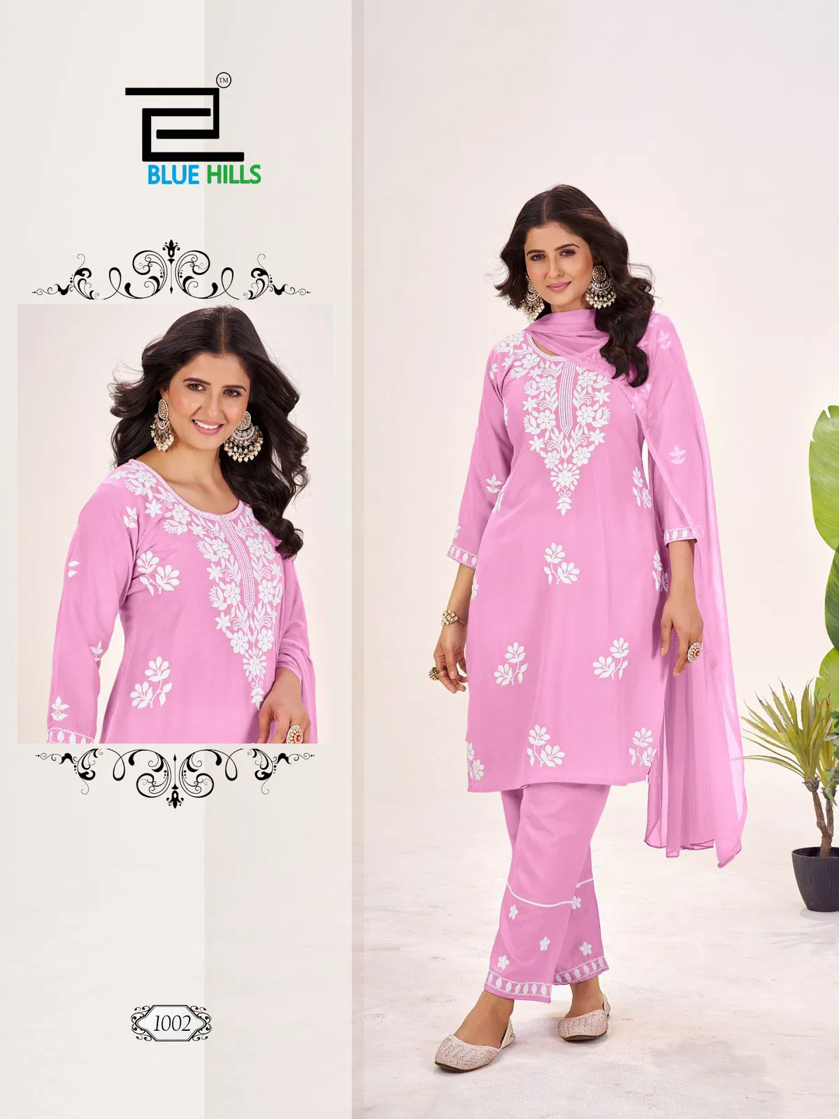 Summer Feels By Blue Hills Rayon Kurti With Bottom Dupatta Wholesale Online