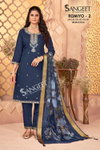 Romiyo 2 By Sangeet Roman Silk Wholesale Kurti With Bottom Dupatta In India