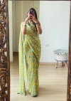 Yellow Rose By DAC Floral Butti Readymade Saree Wholesaler In India