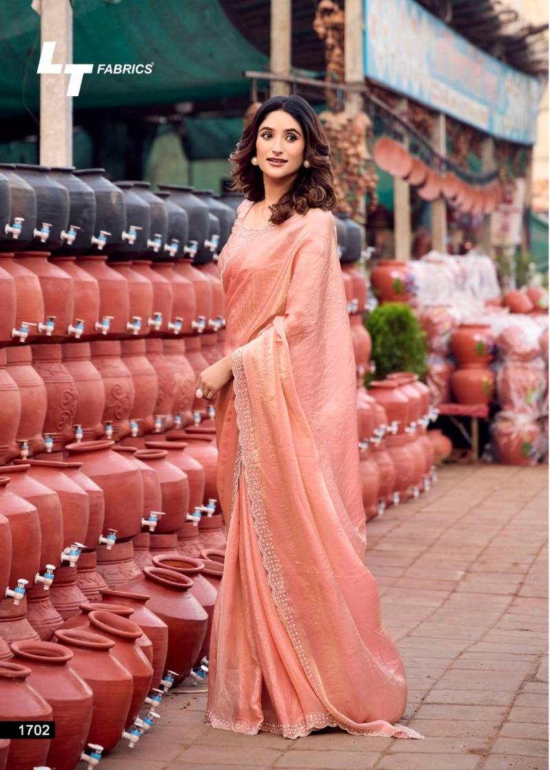 Silver Stone Vol 17 By Kashvi Nylon Cationic Fancy Saree Suppliers In India