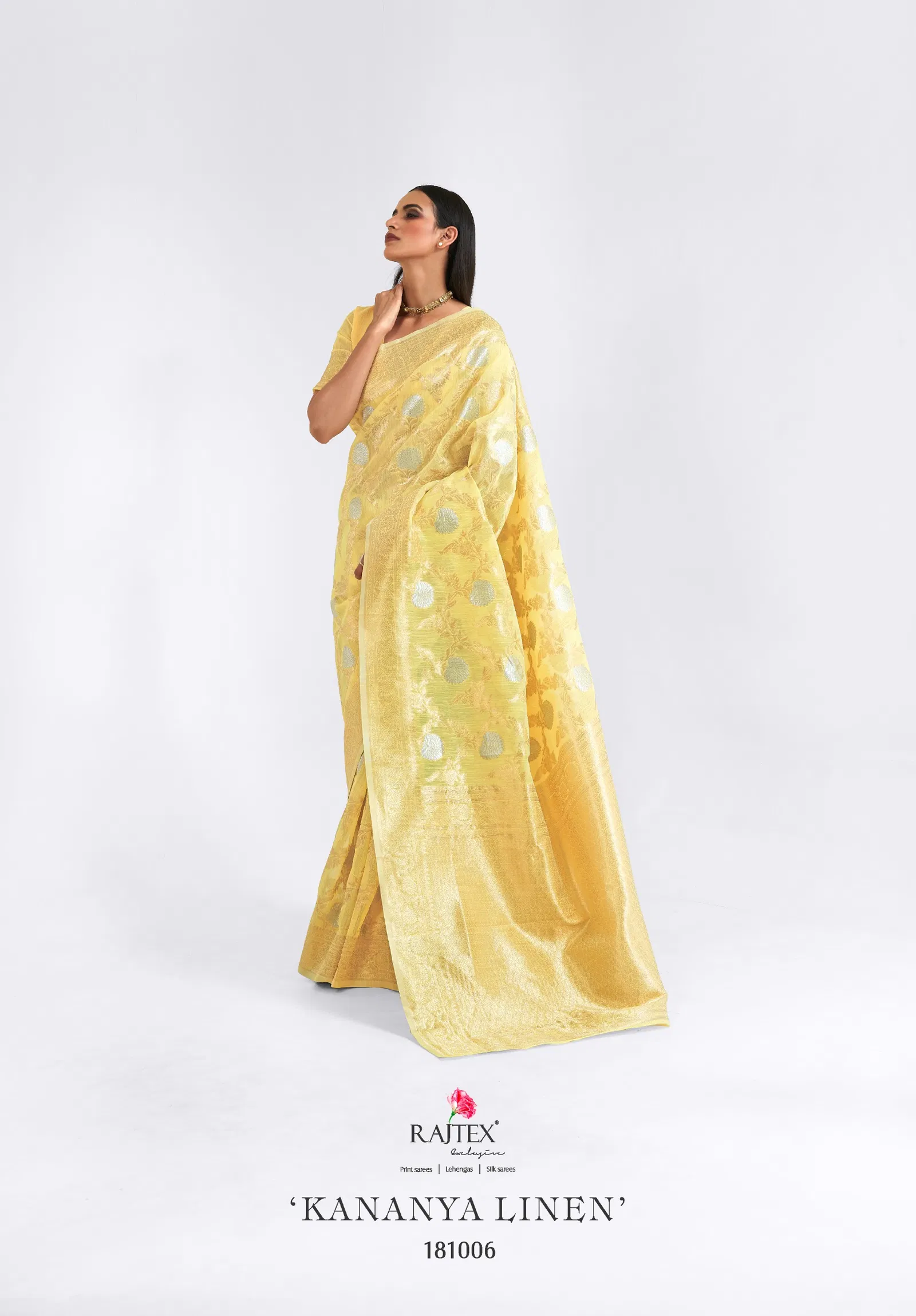 Kananya Linen By Rajtex Linen Occasion Wear Saree Wholesalers In Delhi