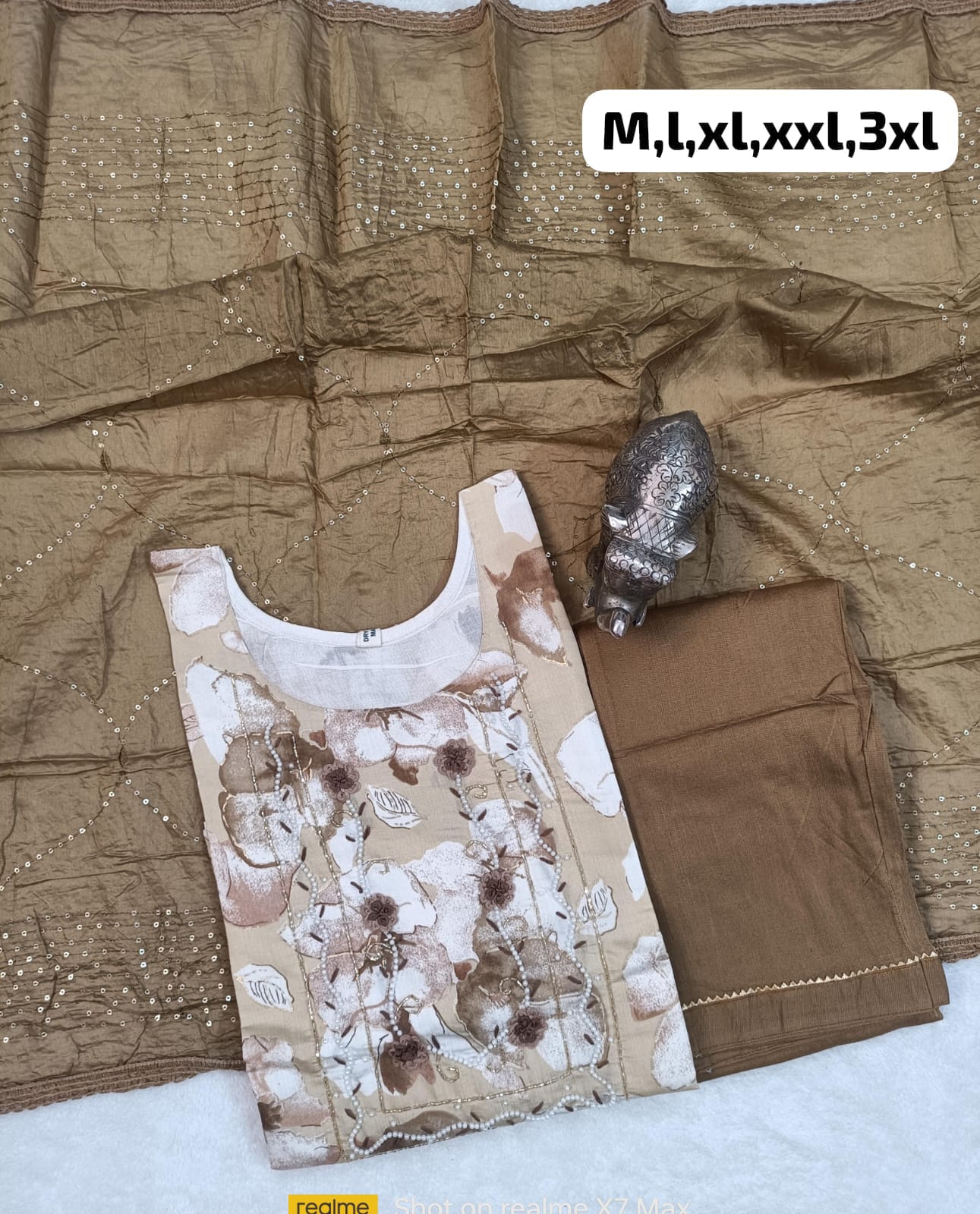 Virat Hand Work Masleen Kurti With Bottom Dupatta Catalog
