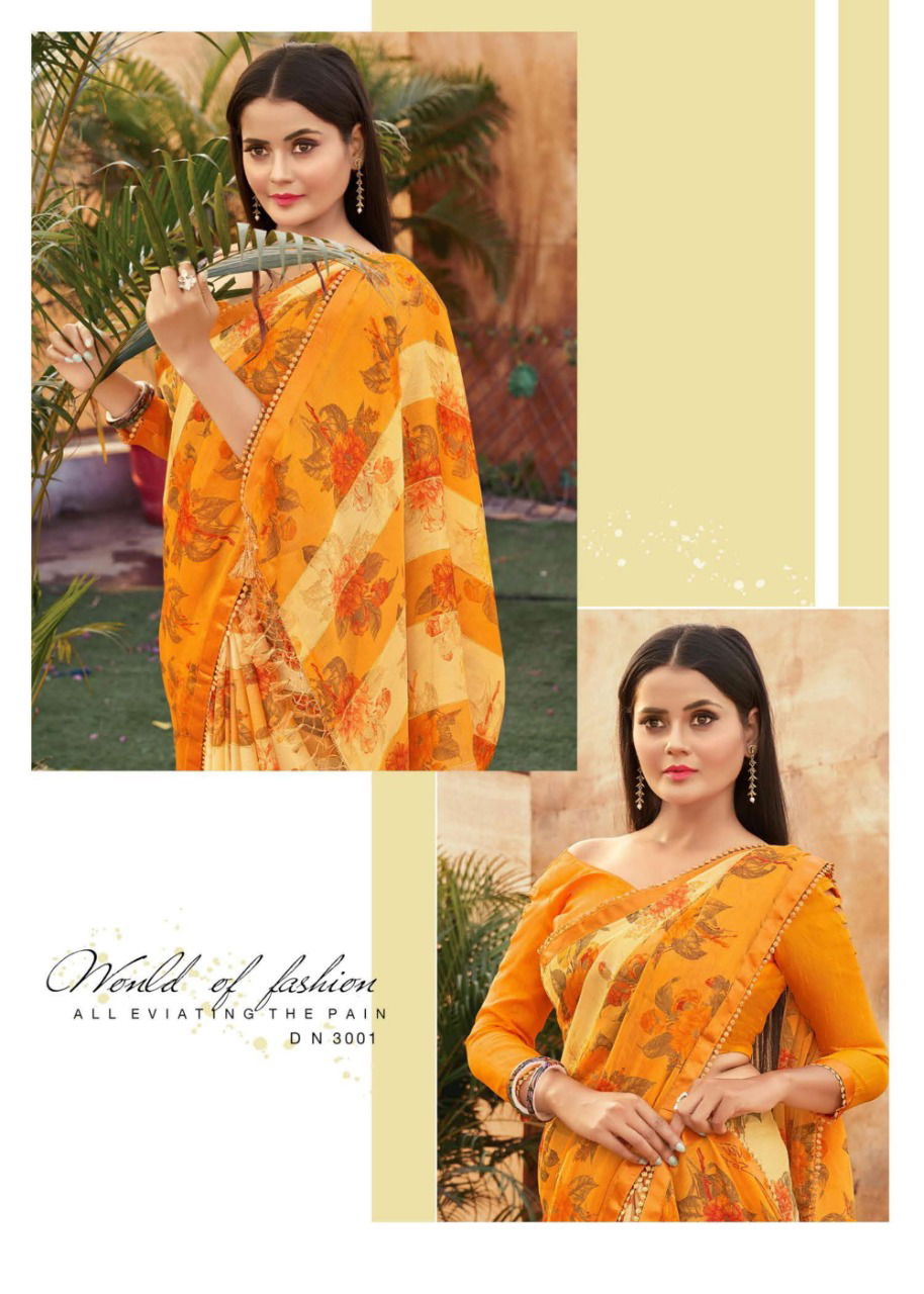 MANSAROVER SURAHI Latest Fancy Casual Wear Moss chiffon zari with Kangri Chitin Border And American Blouse Collection