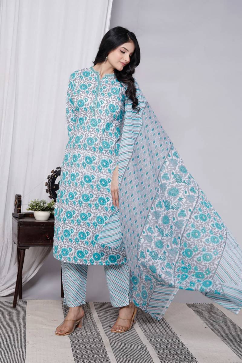 Kiara Kurti Vol 20 Cotton Kurti Bottom With Dupatta Suppliers In Mumbai

