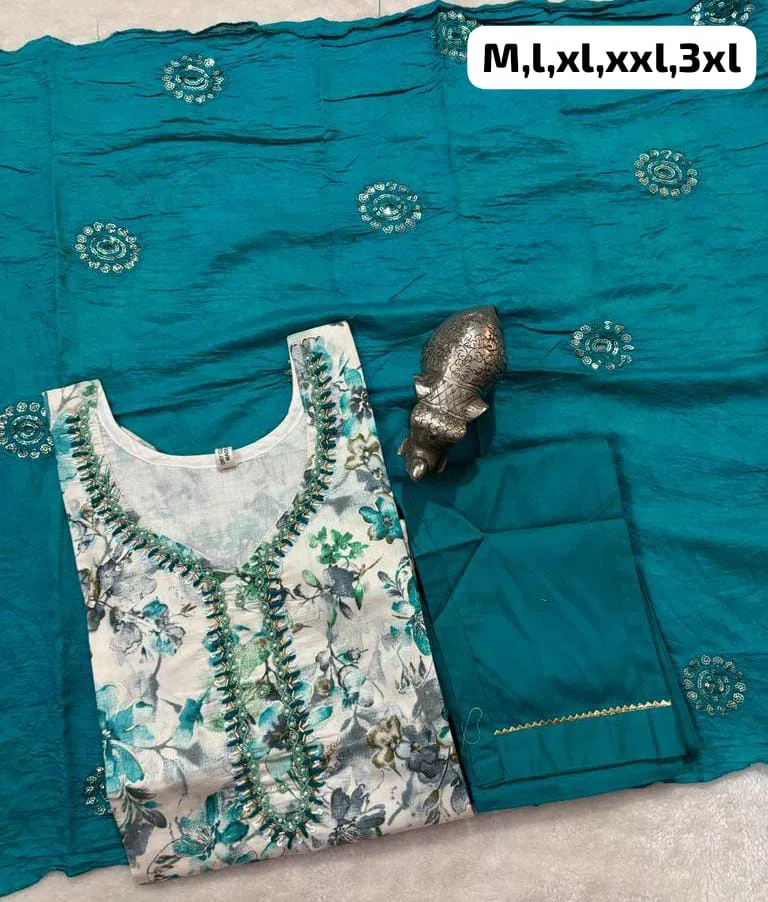 Virat Hand Work Kurti With Bottom Dupatta Catalog