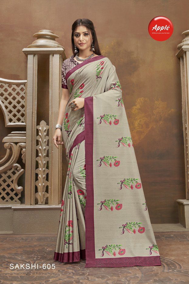 Apple Sakshi 6 Latest Fancy Regular wear Manipuri Silk Festive Wear Saree Collection
