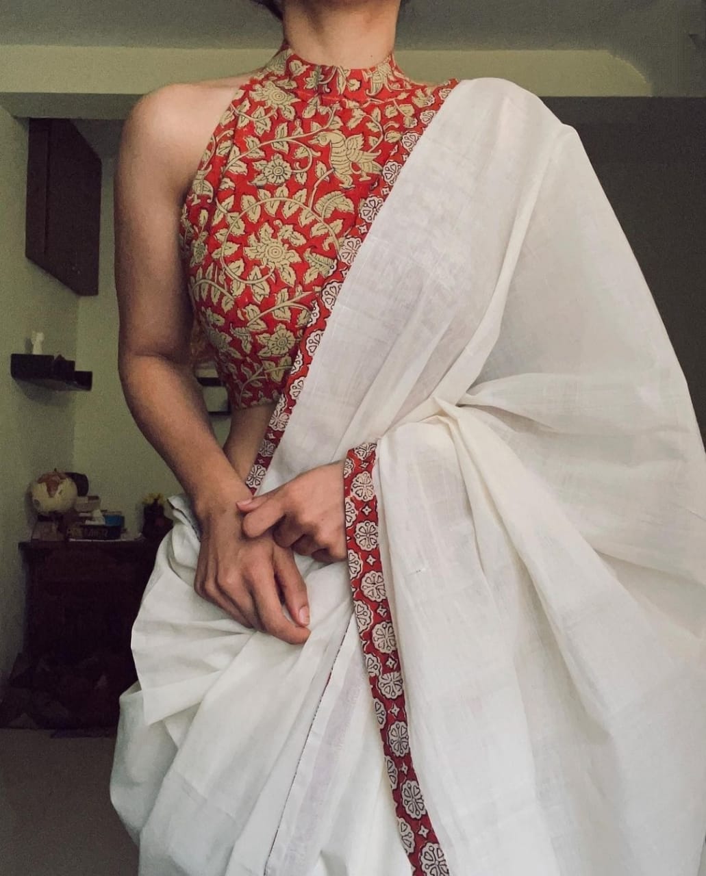 VK 4060 Printed Imported Cotton Daily Wear Sarees