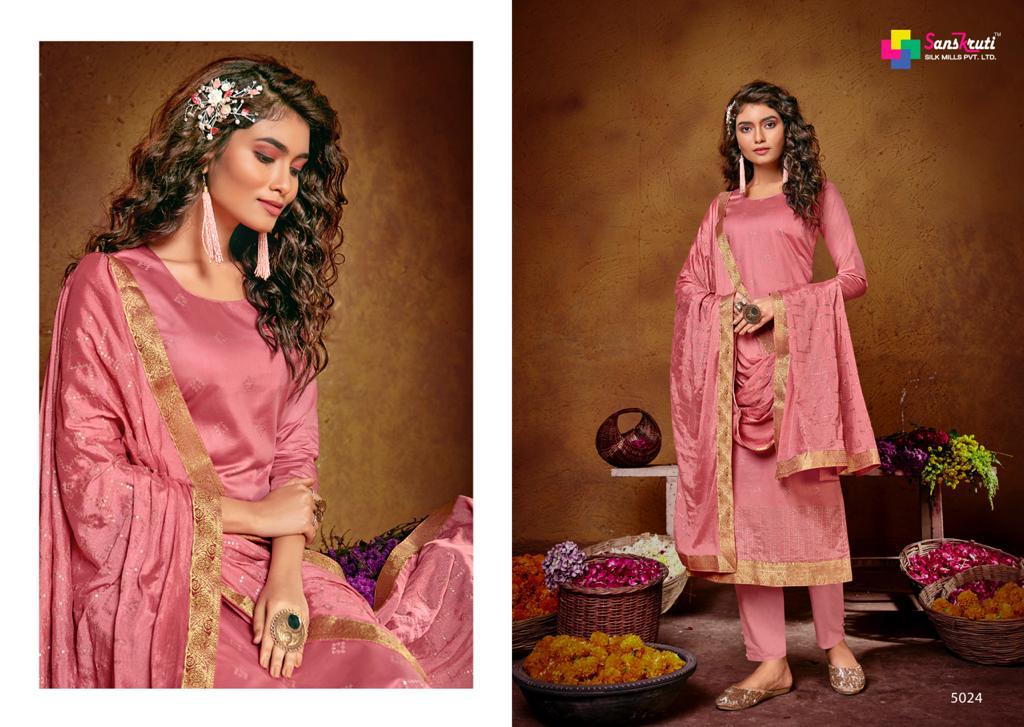Sanskruti Khushnuma Latest Fancy casual Wear Pure jam Silk Designer Dress Material Collection