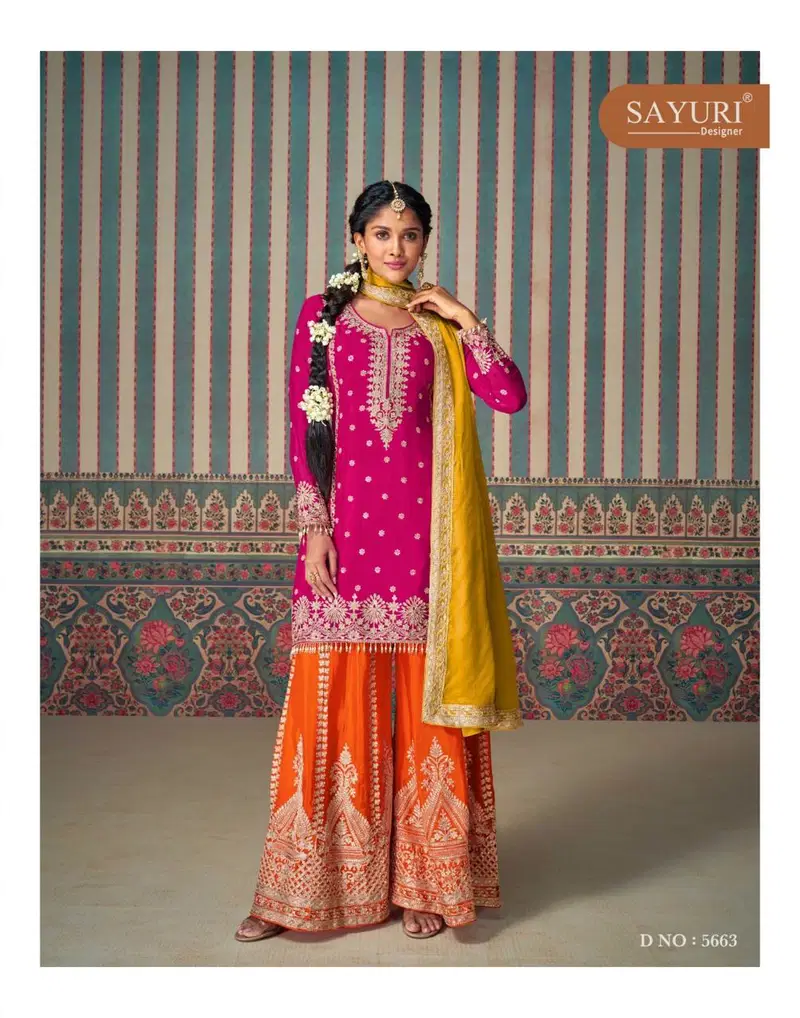 Mahi Pro By Sayuri Chinon Silk Readymade Suits Wholesale Shop In Surat