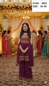 Fancy Sharara Set 3893 Georgette Designer Top With Sharara Dupatta Bulk Orders In India