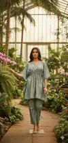 Naisha K 385 Cotton Printed Casual Wear Kaftan Co Ord Set Wholesale Suppliers In Mumbai