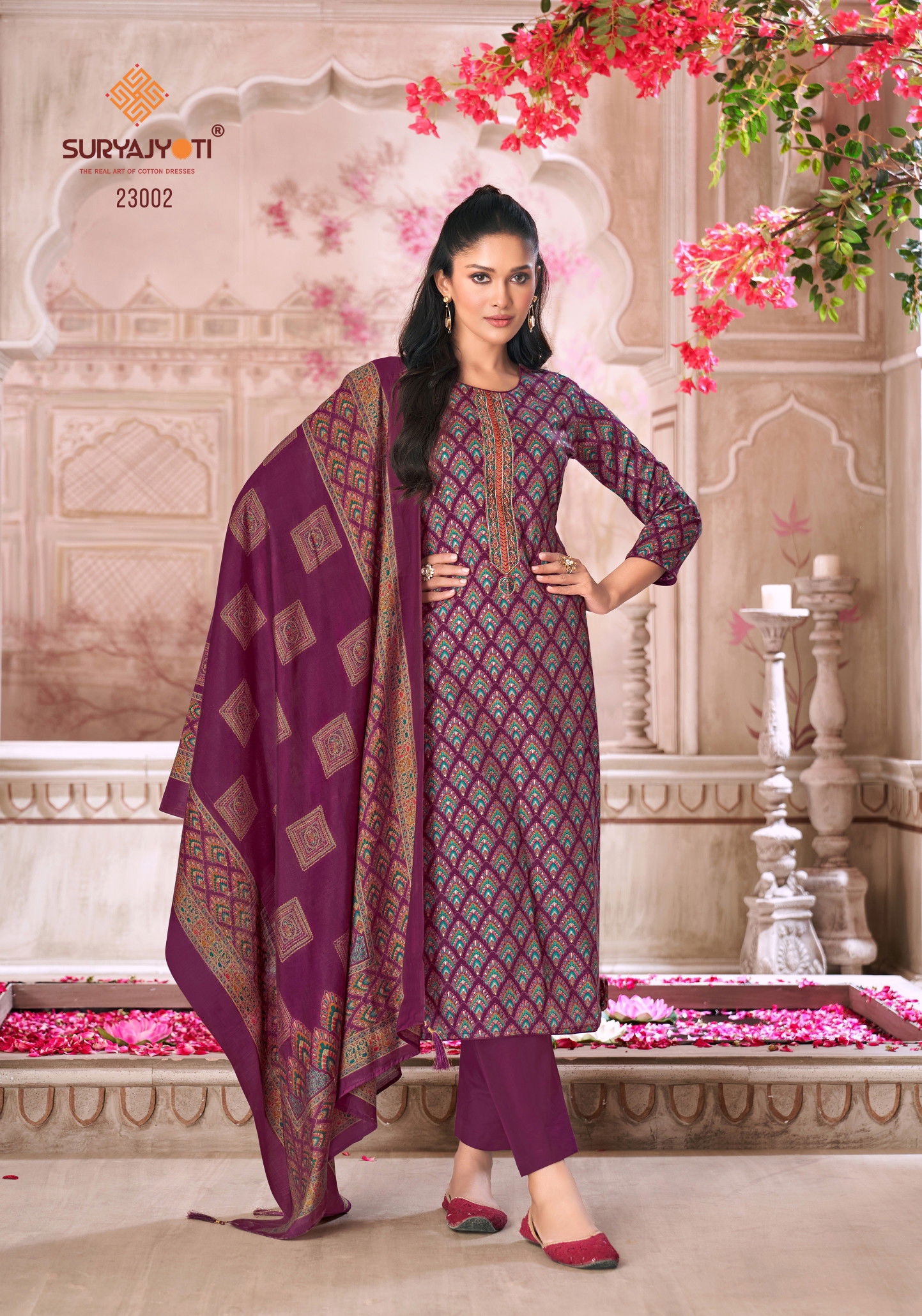 Suryajyoti Kalki Vol 23 Jam Satin Printed Dress Material Collection