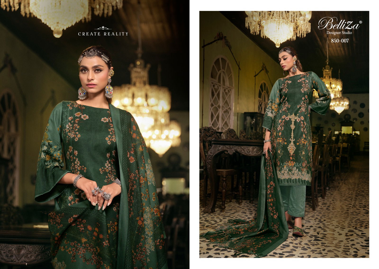 Qurbat By Belliza Pure Winter Wear Dress Material Catalog