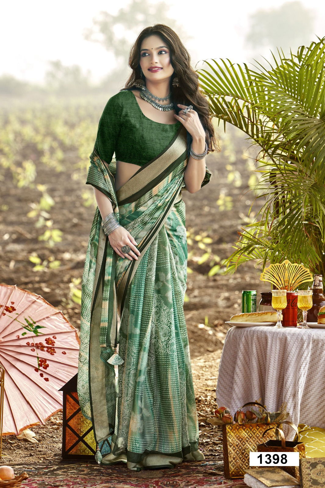 Komalika Vol 3 By Vallabhi Moss Chiffon Wholesale Daily Wear Saree In India