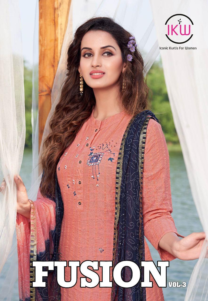 Ikw Fusion 3 Exclusive Fancy Festive Wear Designer Ready Made Collection