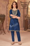 Peri Peri By Sangeet Zoba Silk Wholesale Kids Girls Wear Kurti With Bottom In India