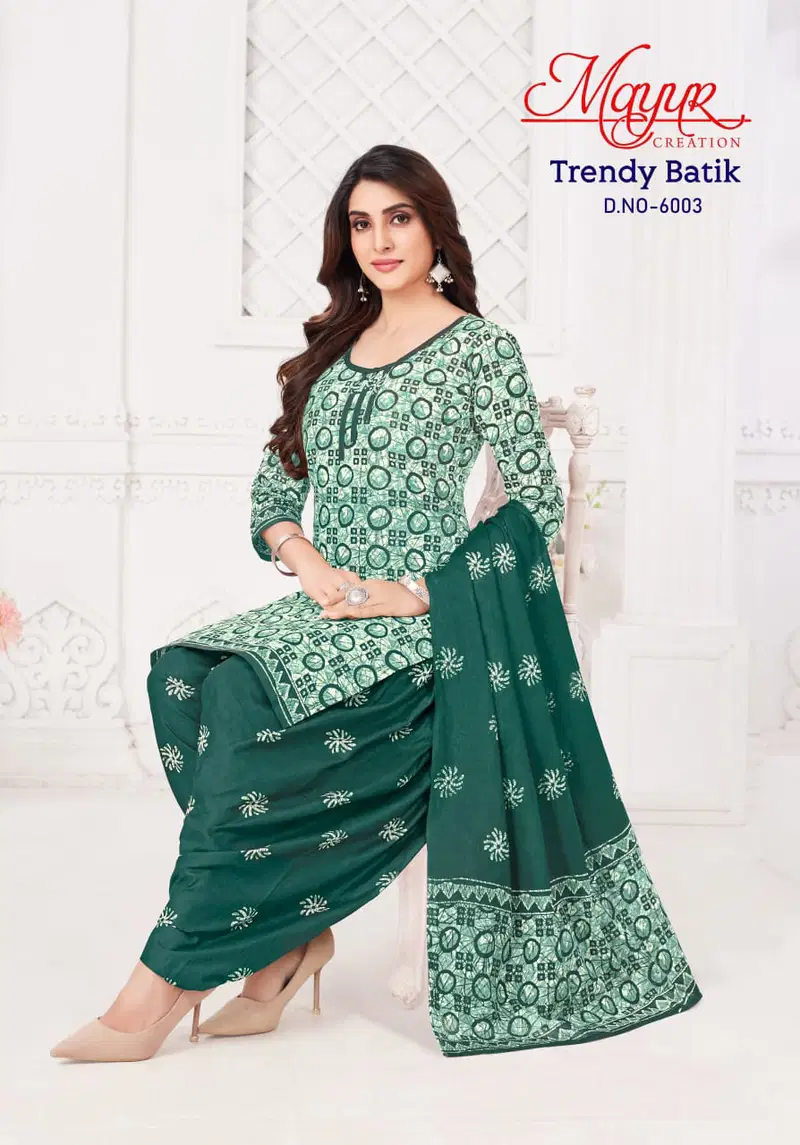Trendy Batik Vol 6 By Mayur Cotton Wholesale Dress Material Suppliers In Mumbai