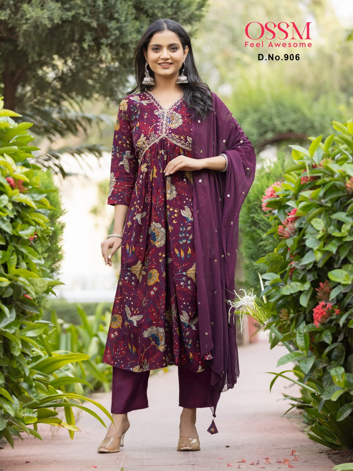 Resham Vol 9 By Ossam Kurti With Bottom Dupatta Catalog