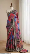 Latest Ajarakh With Real Mirror Work Saree