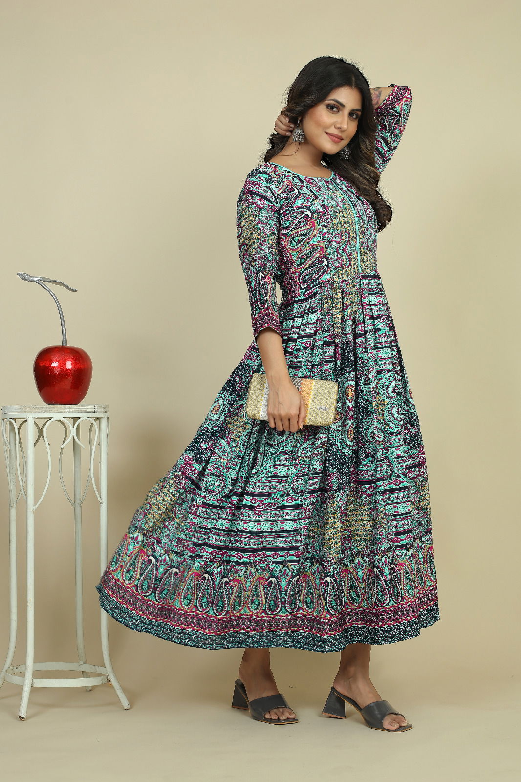 Sandiya important Printed Long Kurtis Catalog