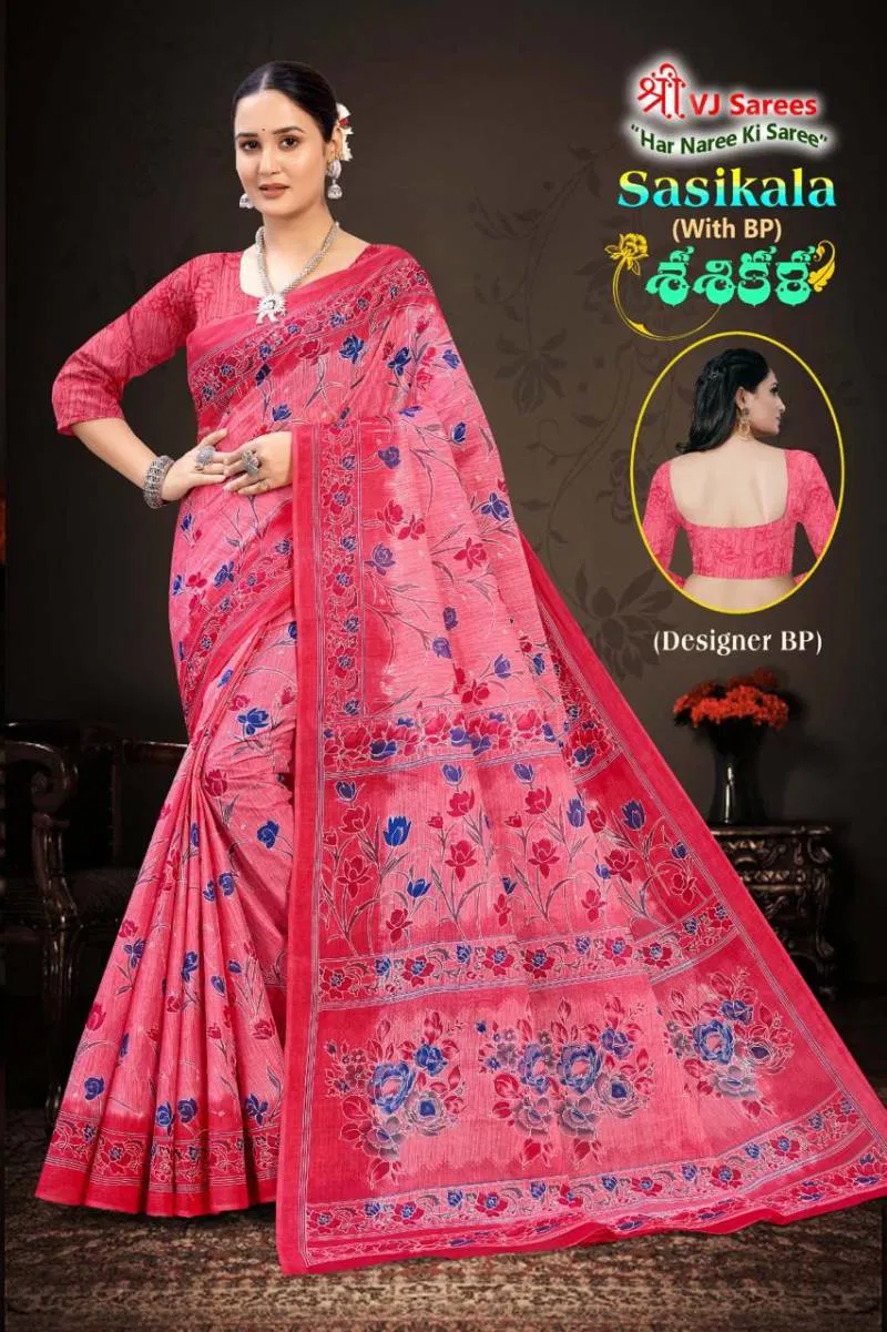 Sasikala Vol 01 By Vj Beautiful Cotton Printed Saree Best Wholesale Shop In Surat