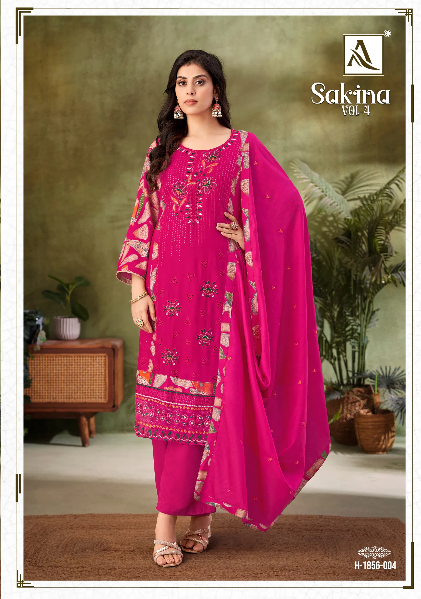 Sakina Vol 4 By Alok Suit Viscose Rayon Dress Material Suppliers In India