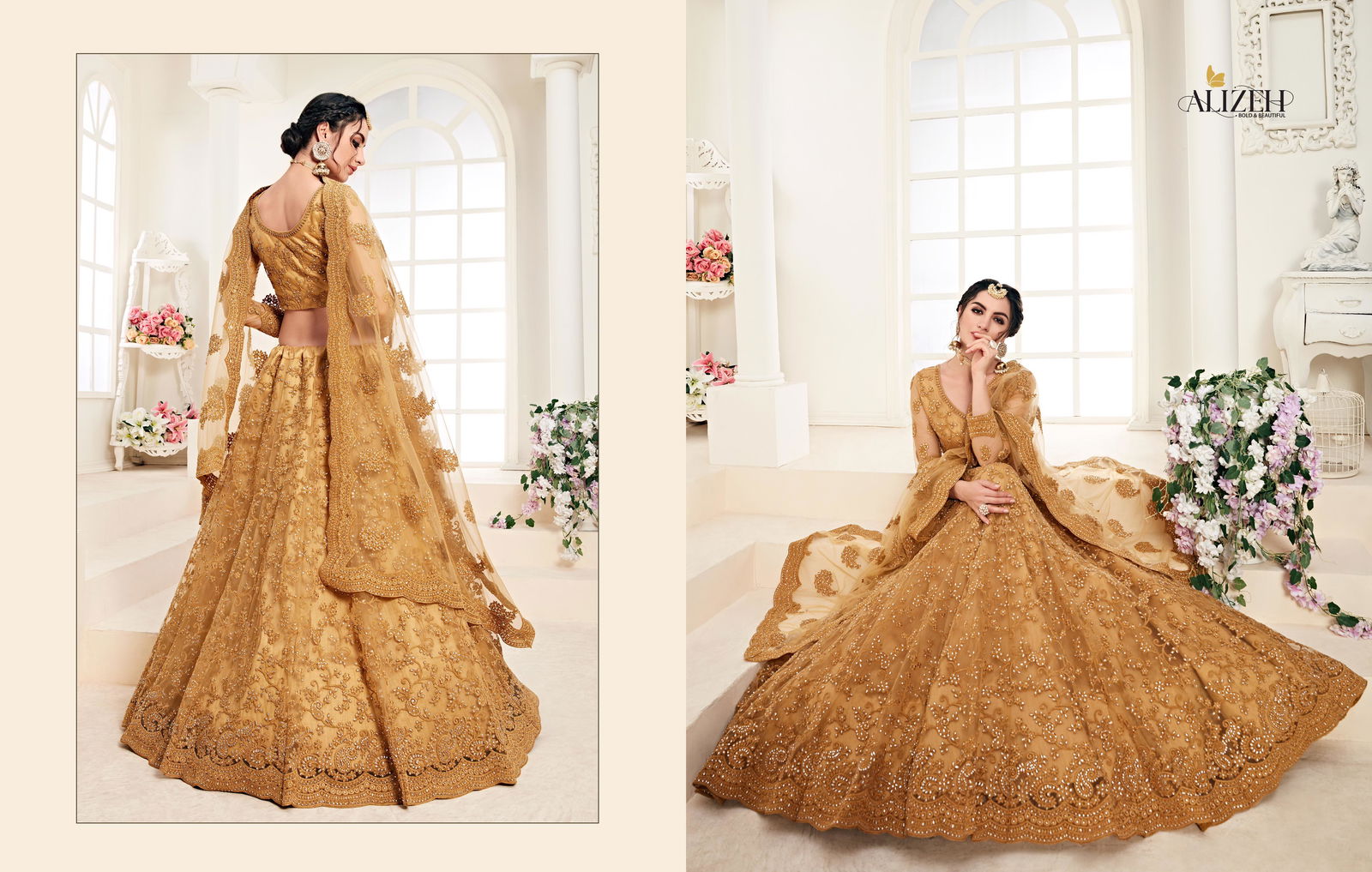 Bridal Heritage 1001 B By Net Designer Lehenga Choli Catalog