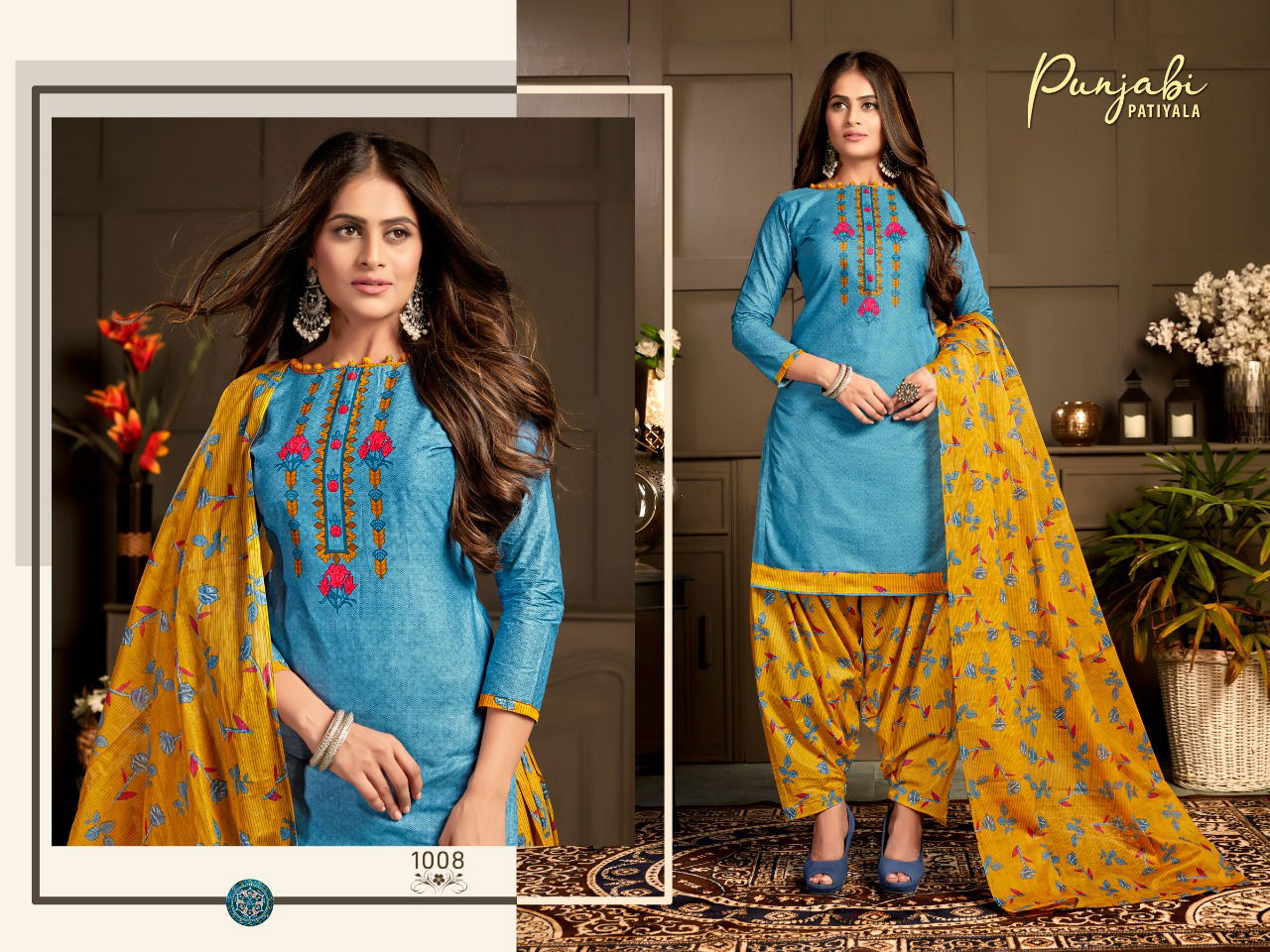 Ganesha Punjabi Patiyala 1 Latest Collection Of Ready Made Daily Wear Printed Cotton Salwar Kameez 