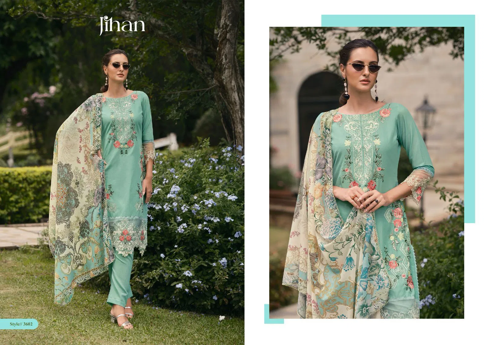 Jihan Taskeen Vol 2 Cotton Embroiderey Surat Pakistani Suits Wholesale Market