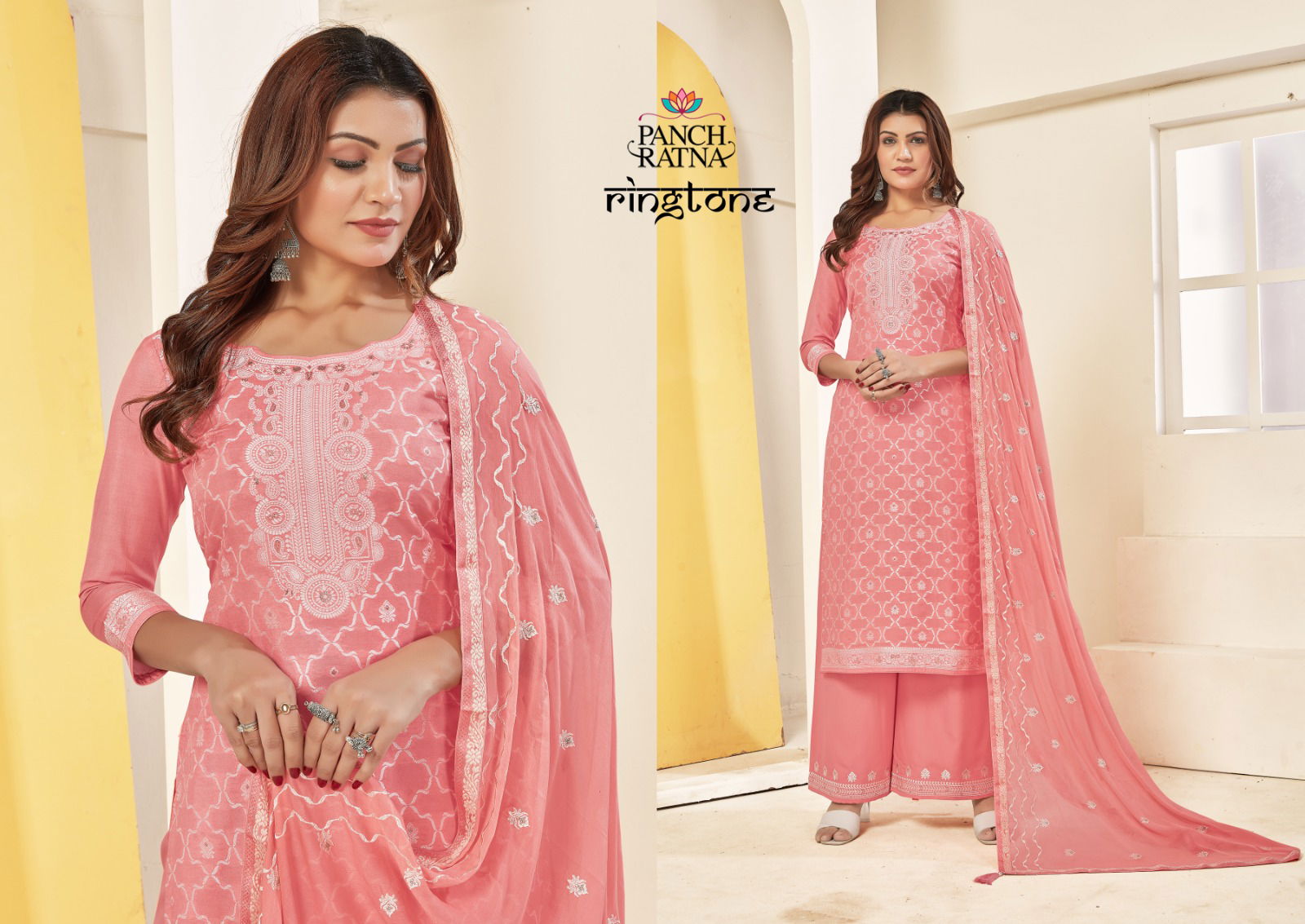 Ringtone By Panch Ratna Heavy Dress Material Wholesale Market In Surat With Price