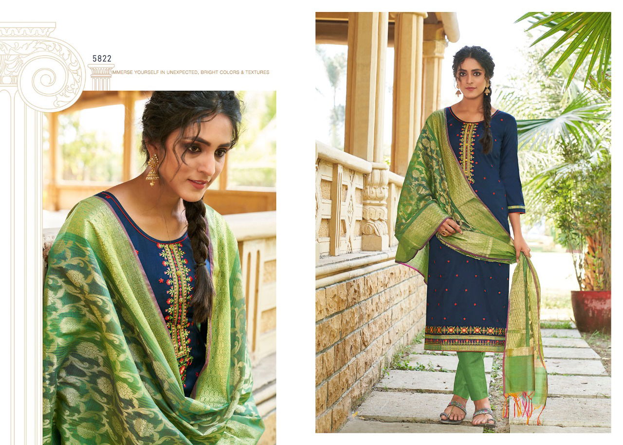 KESSI PARNITA VOL-5 Latest Fancy Designer Festive Wear Jam Silk with Heavy Work Salwar Suit Collection 