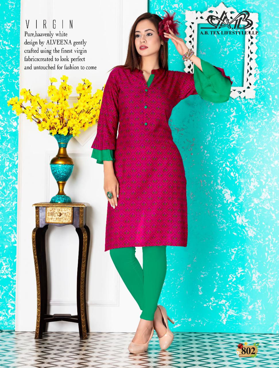 AB Sarika Latest Fancy Designer Printed Kurtis Collection