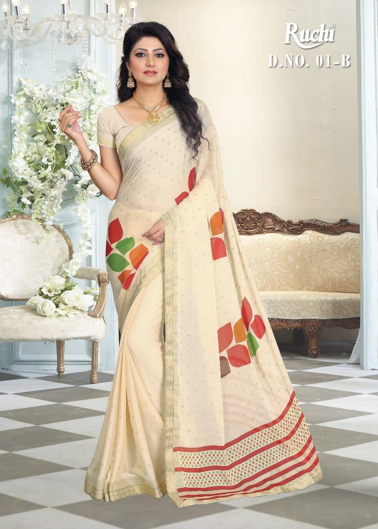 RUCHI Latest fancy Designer Regular Casual Wear silk georgette Saree Collection 