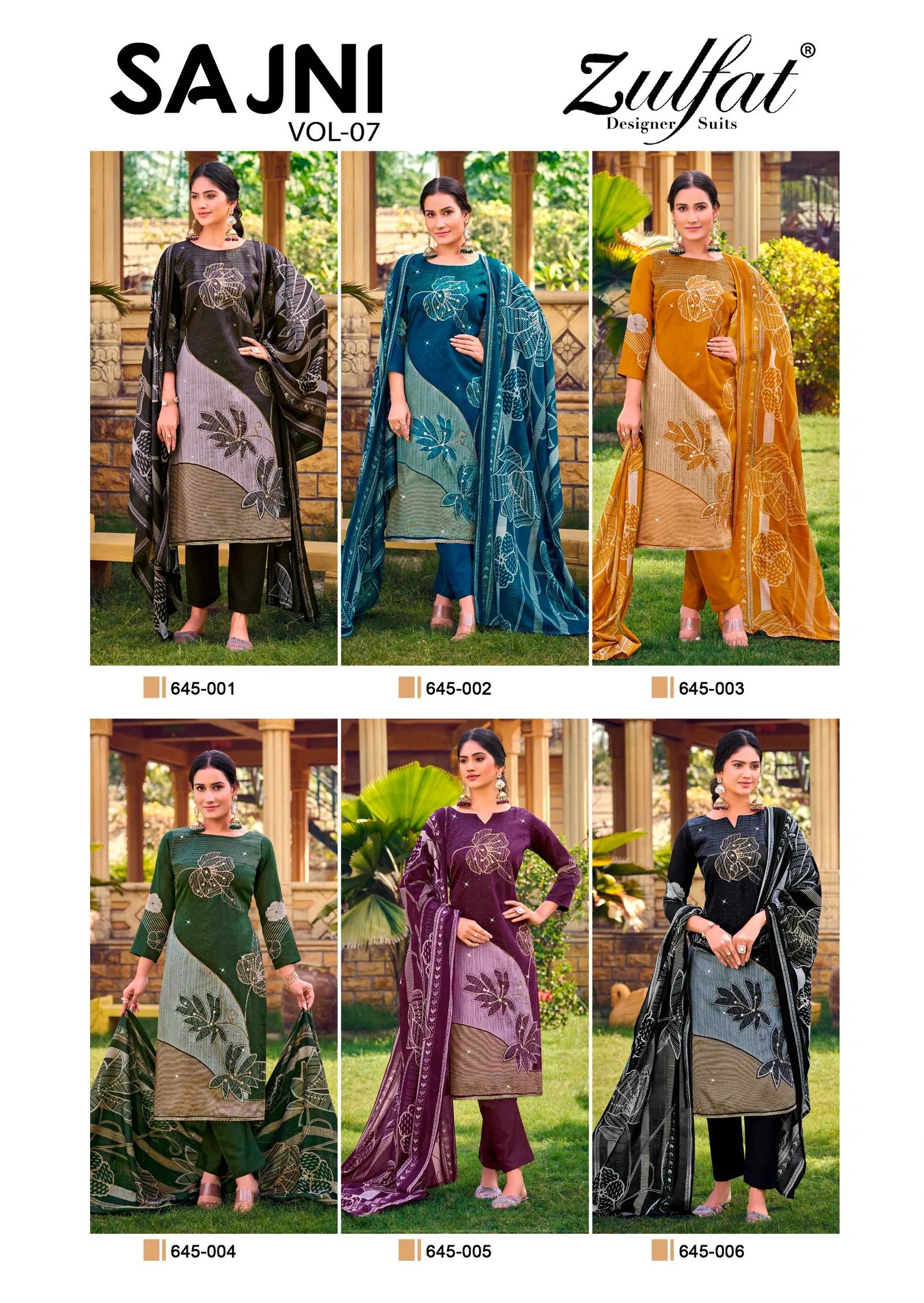 Sajni Vol 7 By Zulfat Jam Cotton Printed Dress Material Wholesalers In Delhi
