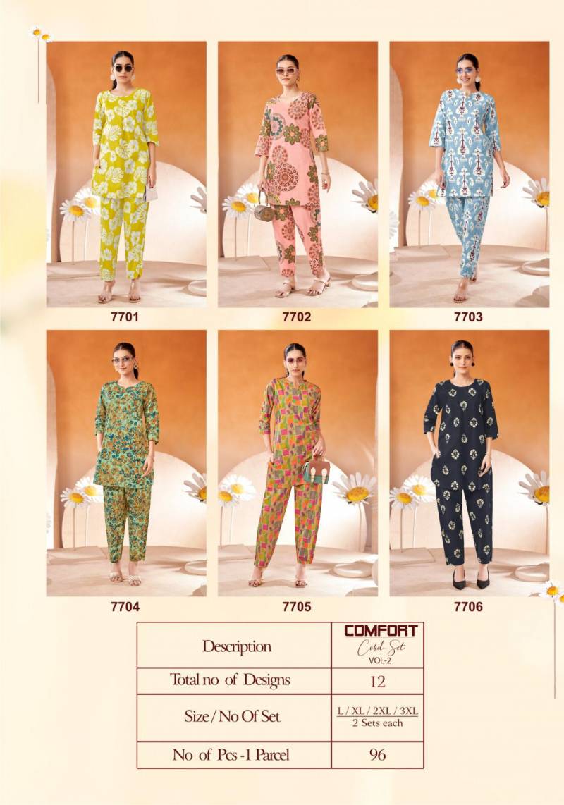 Comfort Cord Set Vol 2 By Kala Printed Cotton Co Ord Set Wholesalers In Delhi