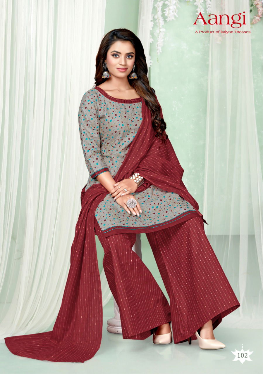 Kalyan Aangi Vol 1 Latest Designer Casual Wear Pure Cotton Dress Material Collection 