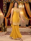 Kf 2116 Kalaai Fendy Satin Kurti With Bottom Dupatta
