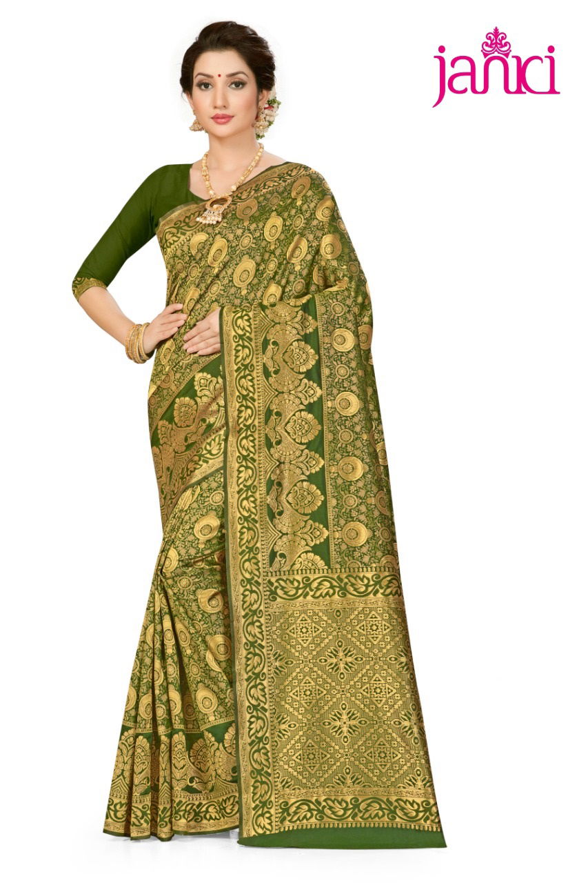 Janki Latest Designer Heavy Party Wear Wedding Silk Saree Collection 