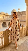K 1060 By Naisha Cotton Printed Ladies One Piece Dress
