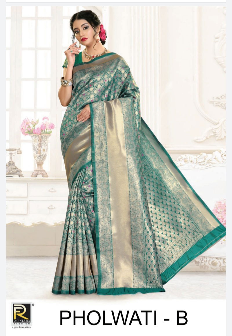 Ronisha Pholwati Latest Exclusive Collection Of Festival Wear Silk Saree  