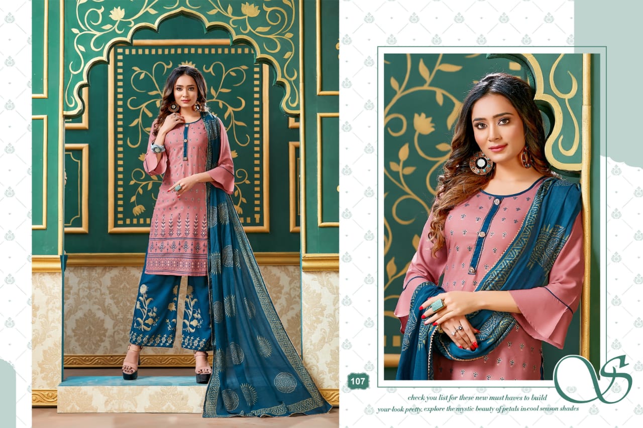 Ft Shivanii Latest fancy Designer Regular Casual Wear Rayon Slub Designer Printed Readymade Collection
