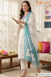Indo Era 2608 Cotton Embroidery Best Kurti With Bottom Dupatta Wholesale Shop In Surat