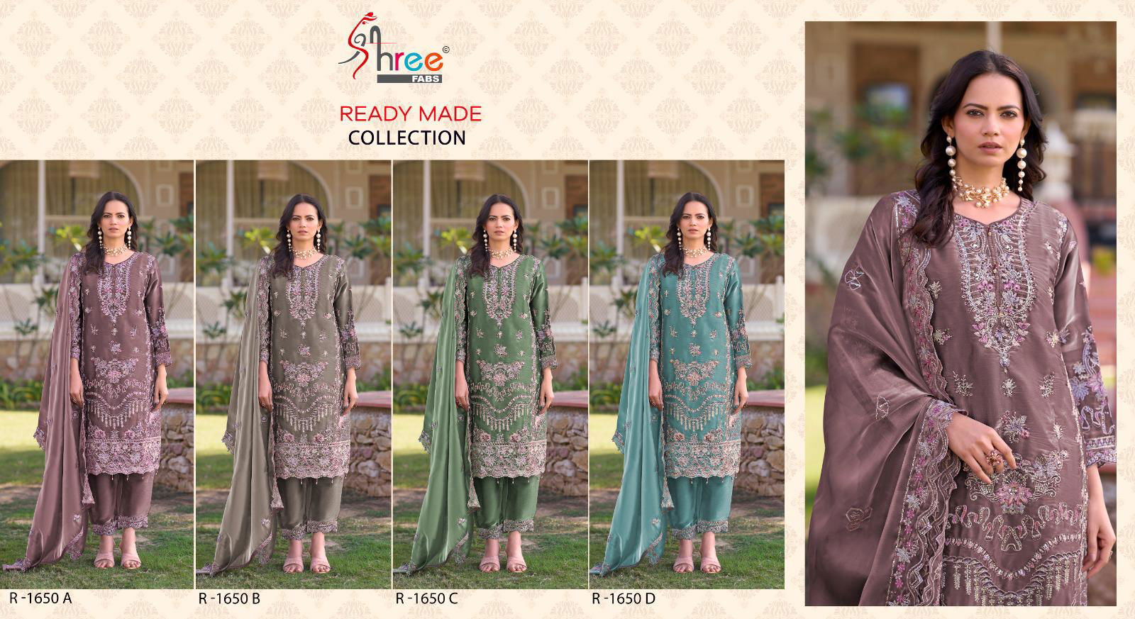 R 1650 By Shree Jhimi Choo Wholesale Pakistani Readymade Suits In India