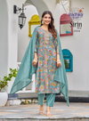 Sirin Vol 2 By Radhika Vertican Foil Printed Kurti With Bottom Dupatta Orders In India