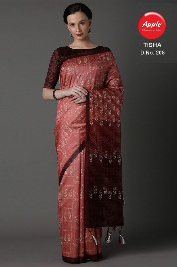 Apple Tisha 2 Latest Fancy Casual Business Wear  Bhagalpuri Silk Sarees Collection